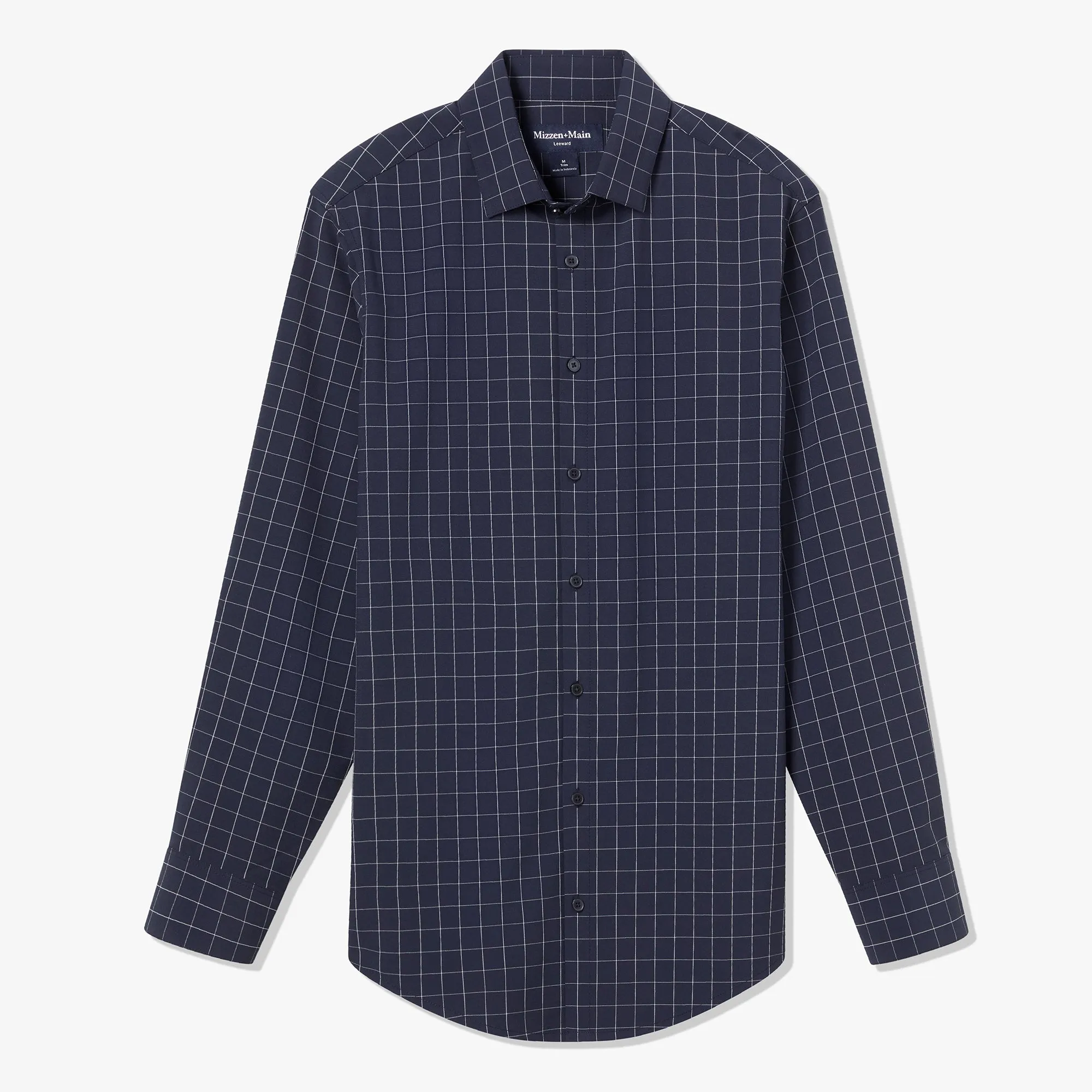 Leeward Dress Shirt - Navy Lexington Plaid