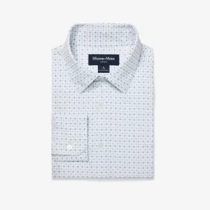 Leeward  Dress Shirt - White Hatch Mark