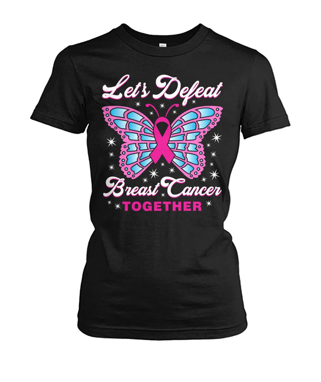 Lets Defeat Breast Cancer Together Shirts and Long Sleeves