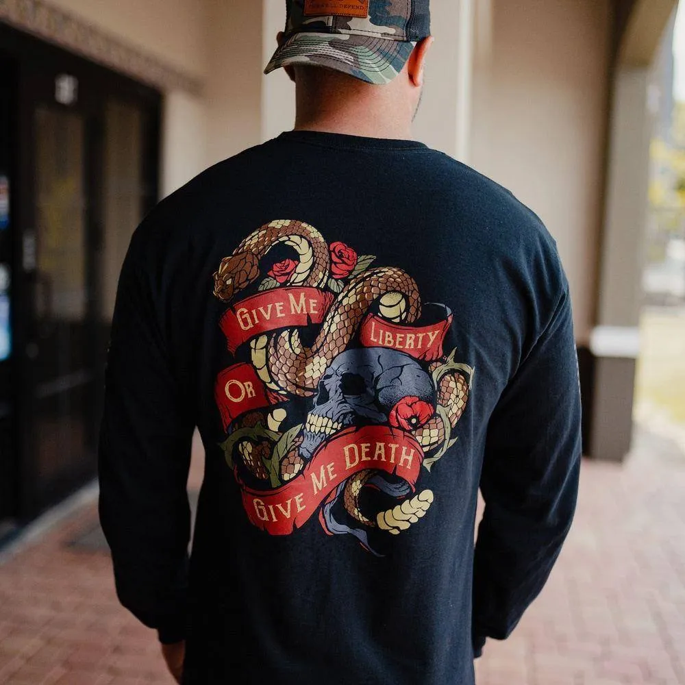 Liberty or Death Long Sleeve - Black