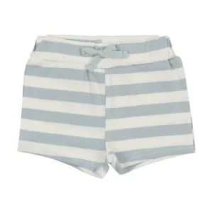 Lil Legs Track Shorts - Denim Blue Stripe