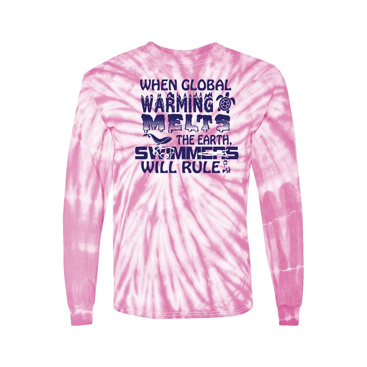 Long Sleeve Shirts Global Warming Swimming