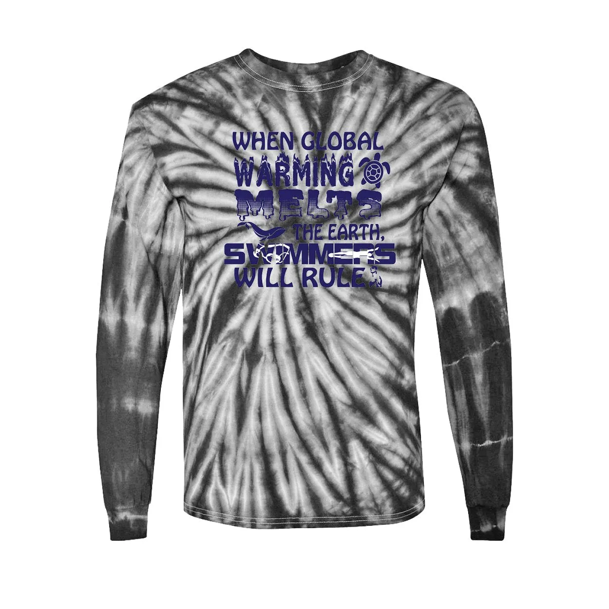 Long Sleeve Shirts Global Warming Swimming