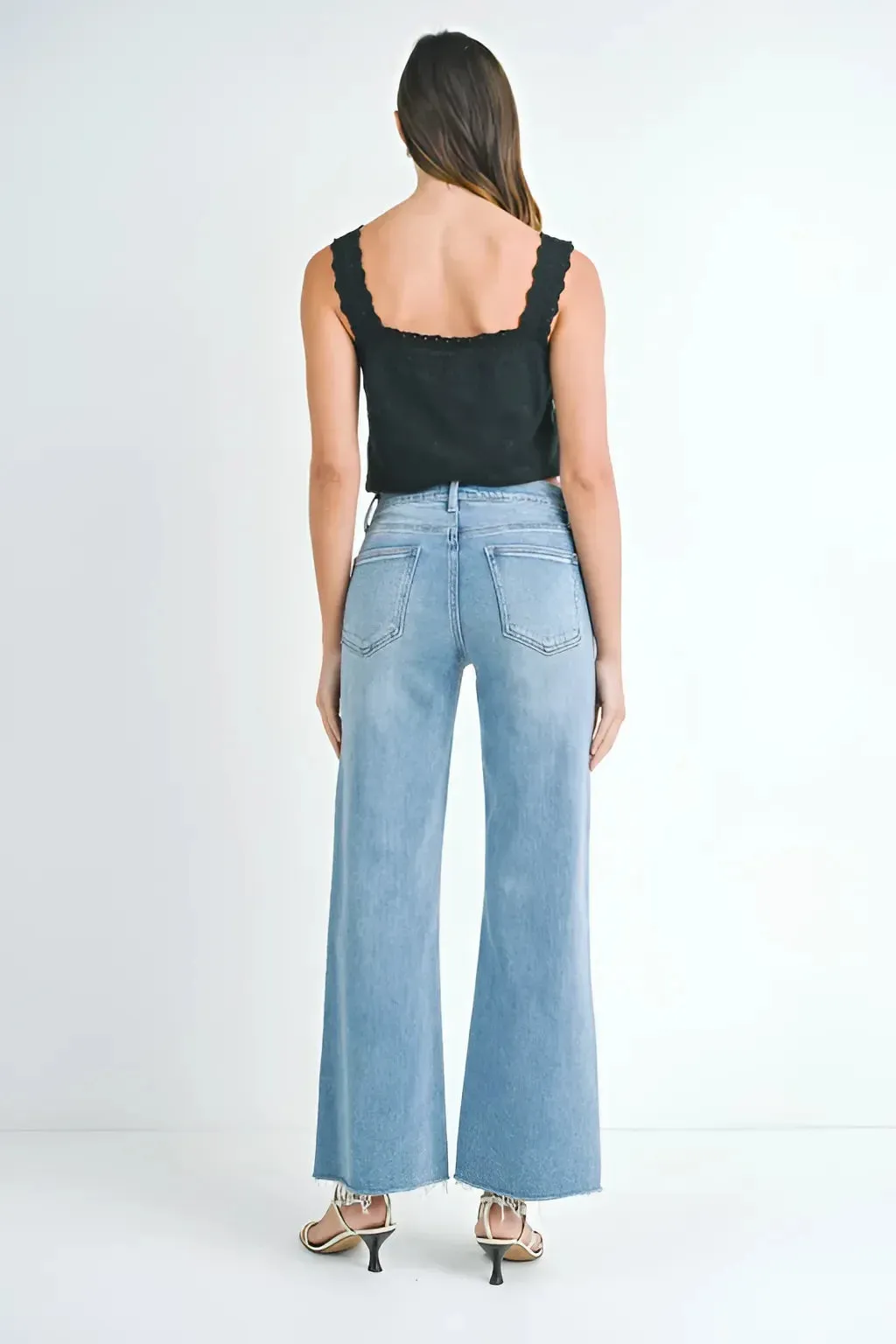 LONGER LENGTH WIDE LEG DENIM