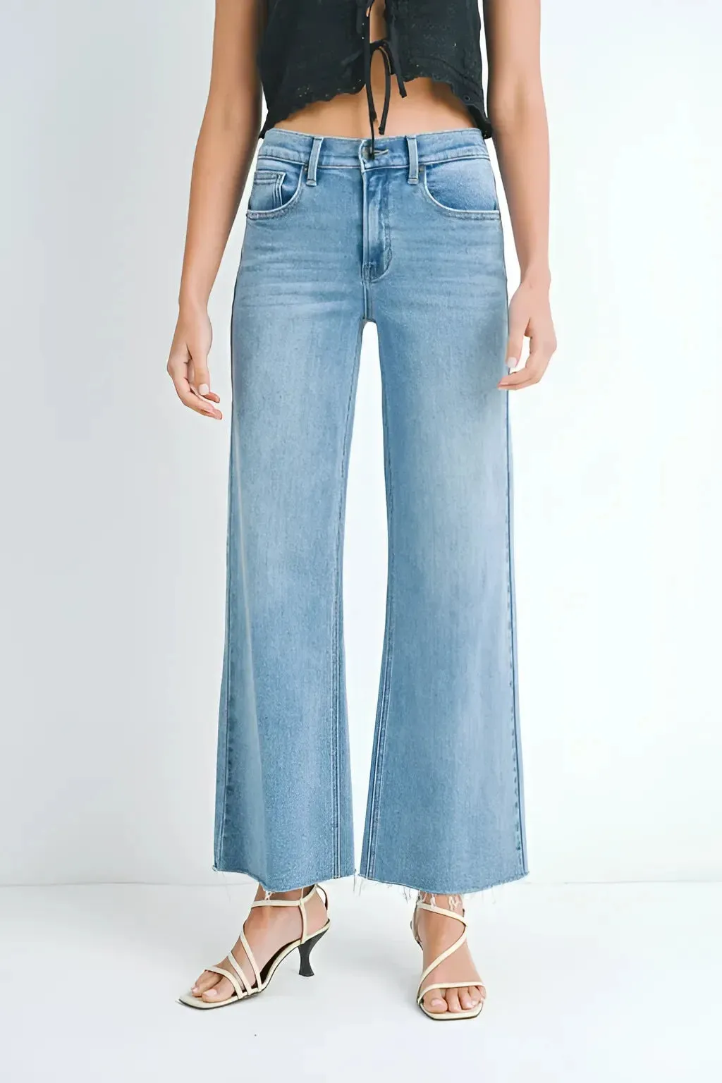 LONGER LENGTH WIDE LEG DENIM