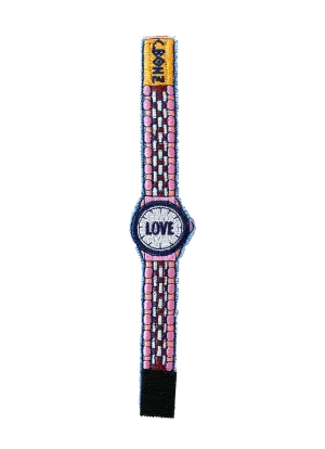 LOVE Embroidered "Watch" Bracelet