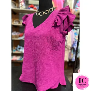 Lovely New Day Purple Blouse