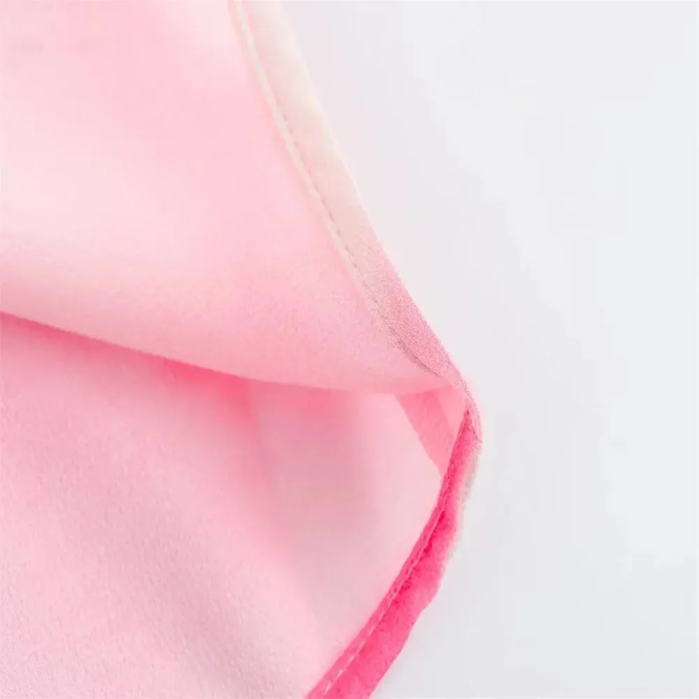 LVSANW 2024 Summer New Women's Shirt European and American Style Fashion Casual Satin Tie Dyed Print Blouse Top