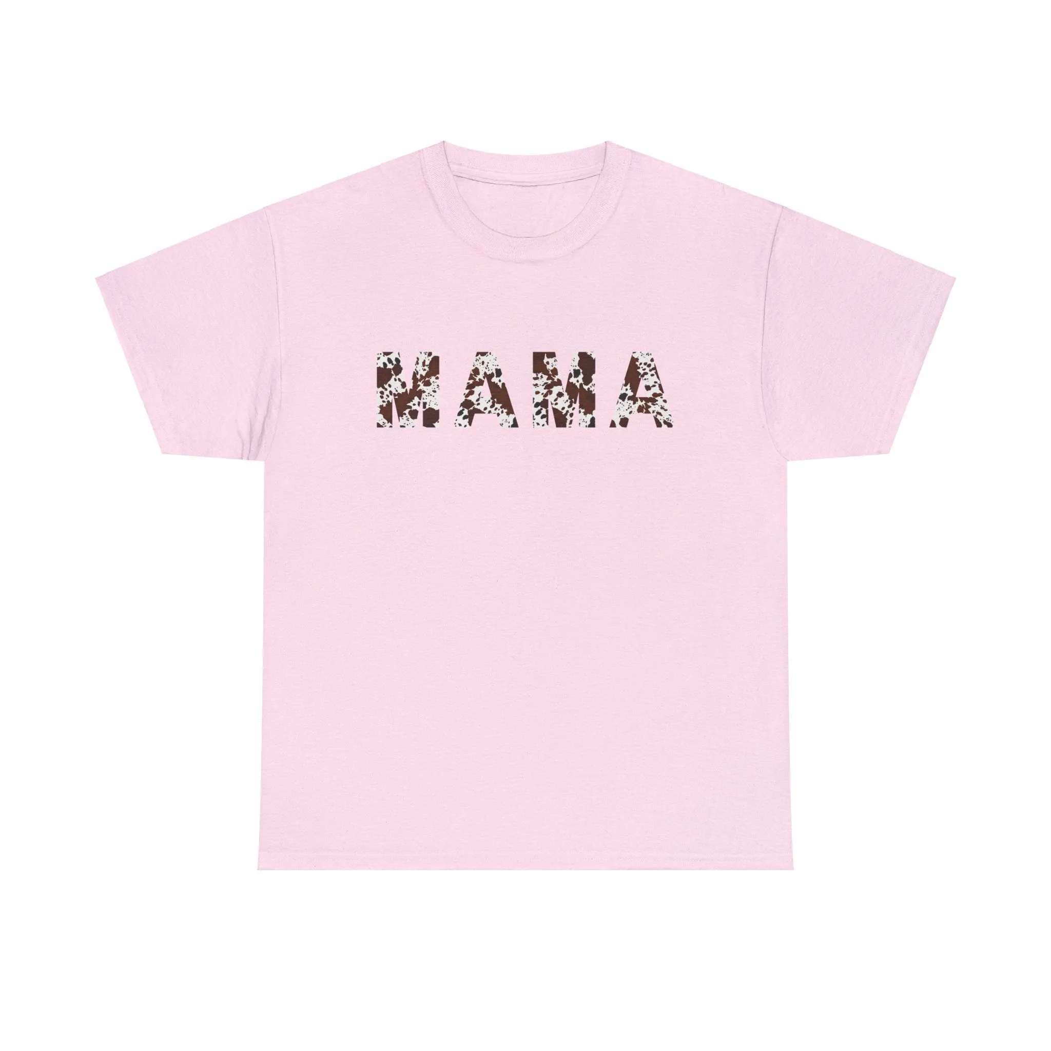 MAMA TEE - NATURAL COW PRINT