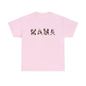 MAMA TEE - NATURAL COW PRINT