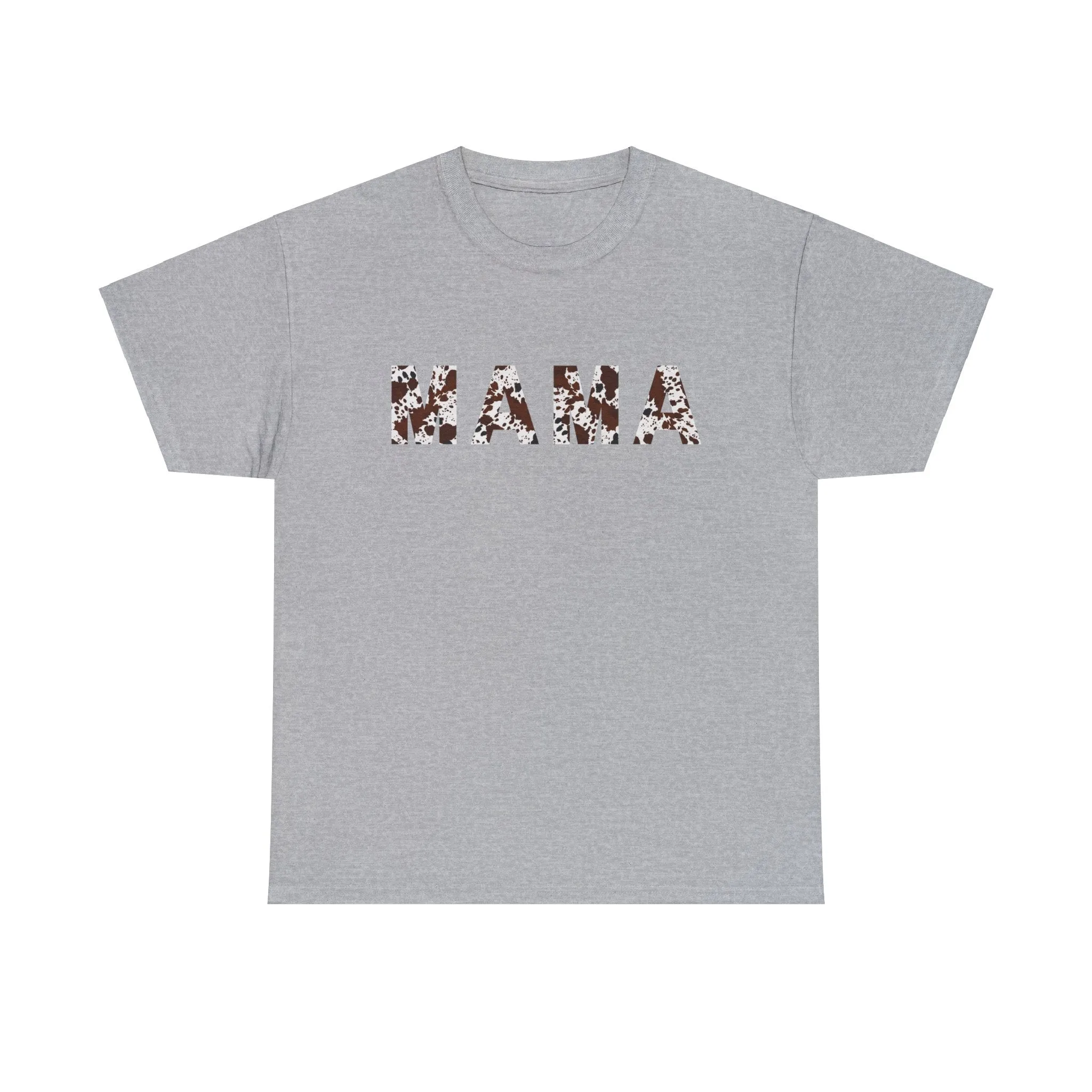 MAMA TEE - NATURAL COW PRINT