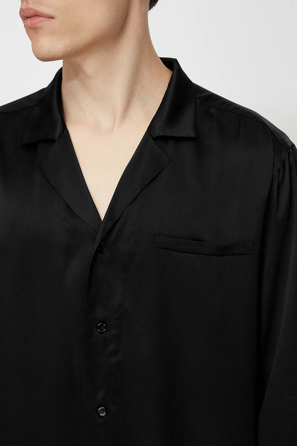 Men pajama set in black