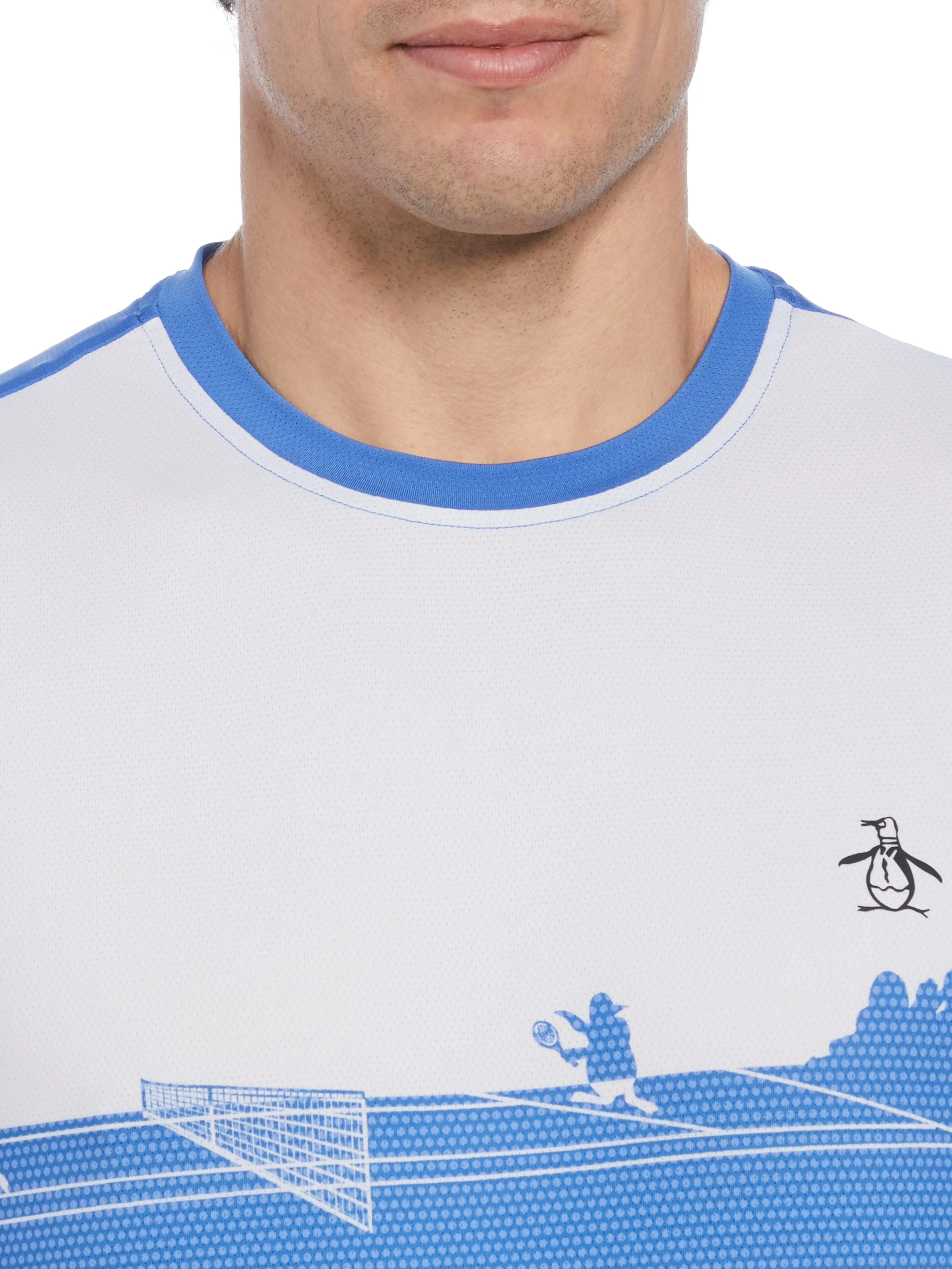 Men's Outlined Pete Performance Short Sleeve Tennis T-Shirt