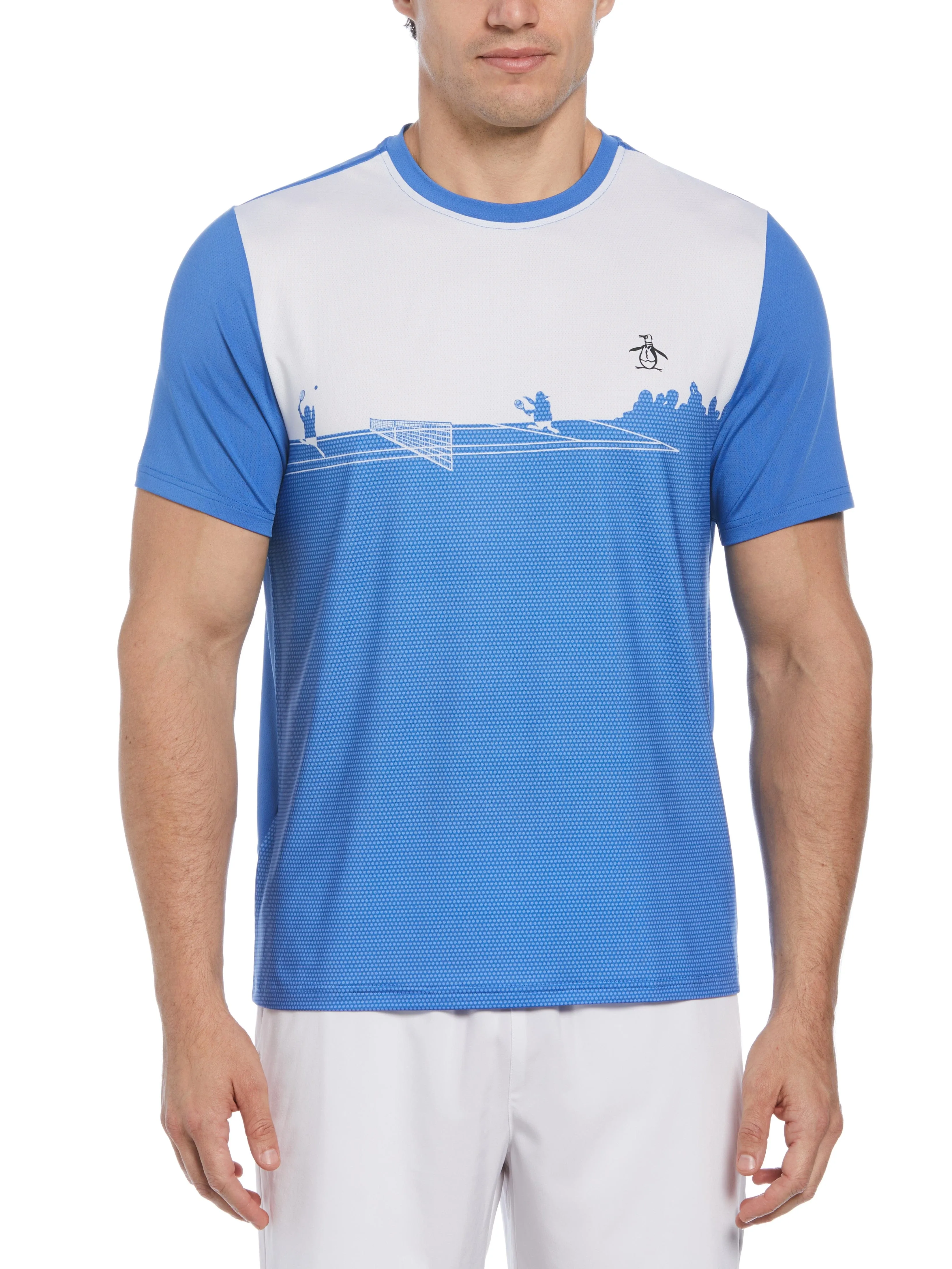 Men's Outlined Pete Performance Short Sleeve Tennis T-Shirt