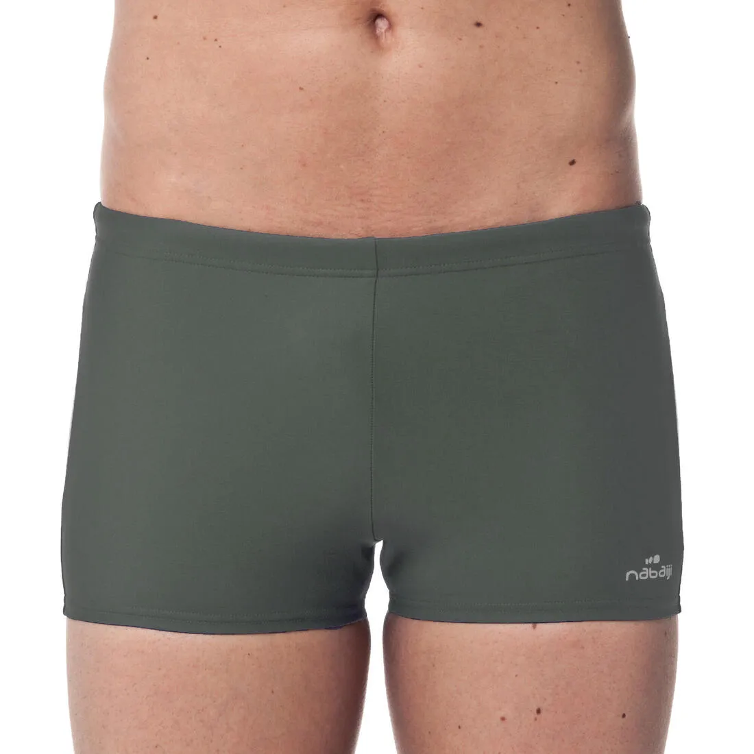 MEN'S SWIMMING BOXERS SHORTS 100 BASIC - GREY