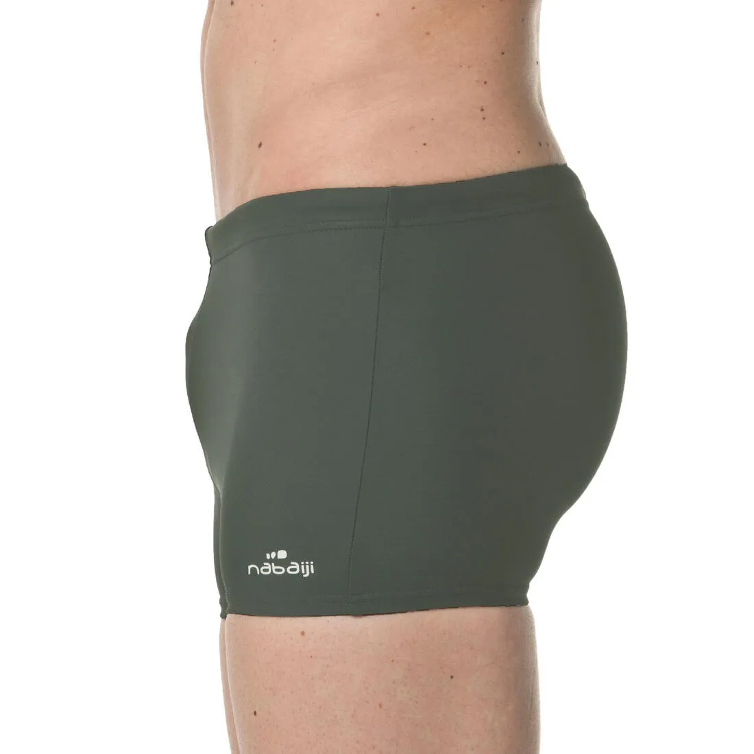 MEN'S SWIMMING BOXERS SHORTS 100 BASIC - GREY