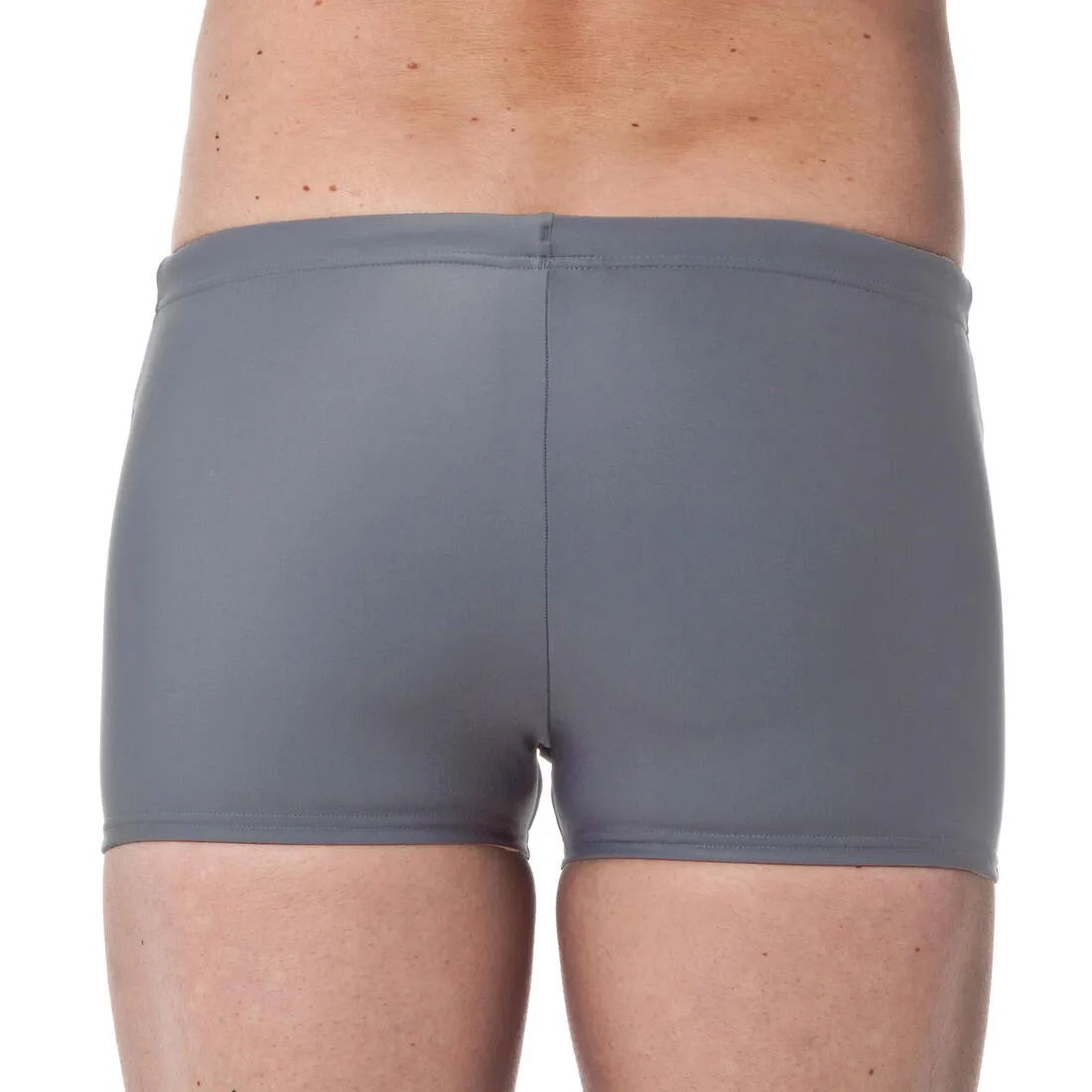 MEN'S SWIMMING BOXERS SHORTS 100 BASIC - GREY