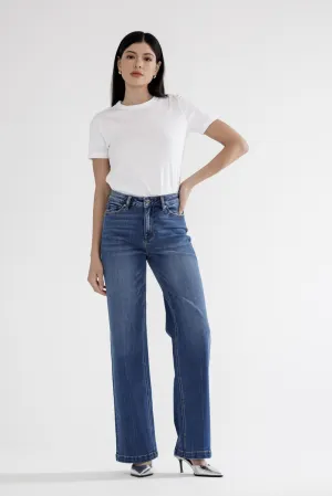 Mica Denim High Rise With Stretch Wide Leg