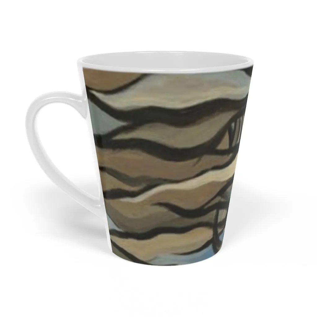 Misty Trees Latte Mug, 12oz