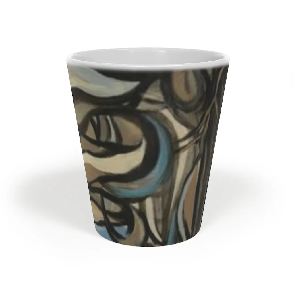 Misty Trees Latte Mug, 12oz