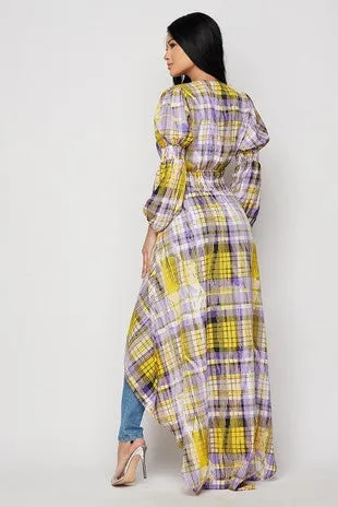 Monroe Plaid Top