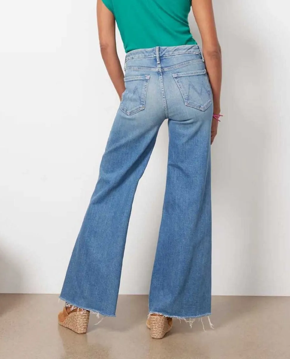 MOTHER Roller Jeans in Work Hard Play Hard