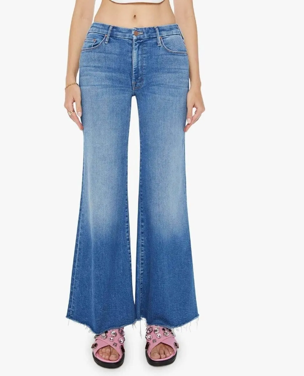 MOTHER Roller Jeans in Work Hard Play Hard