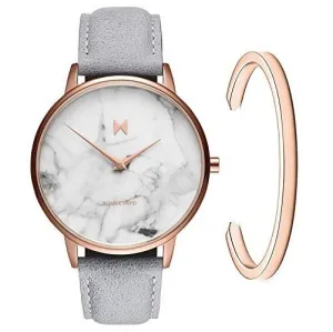 MVMT Boulevard Women's Analog Rodeo Marble Rose Gold Watch