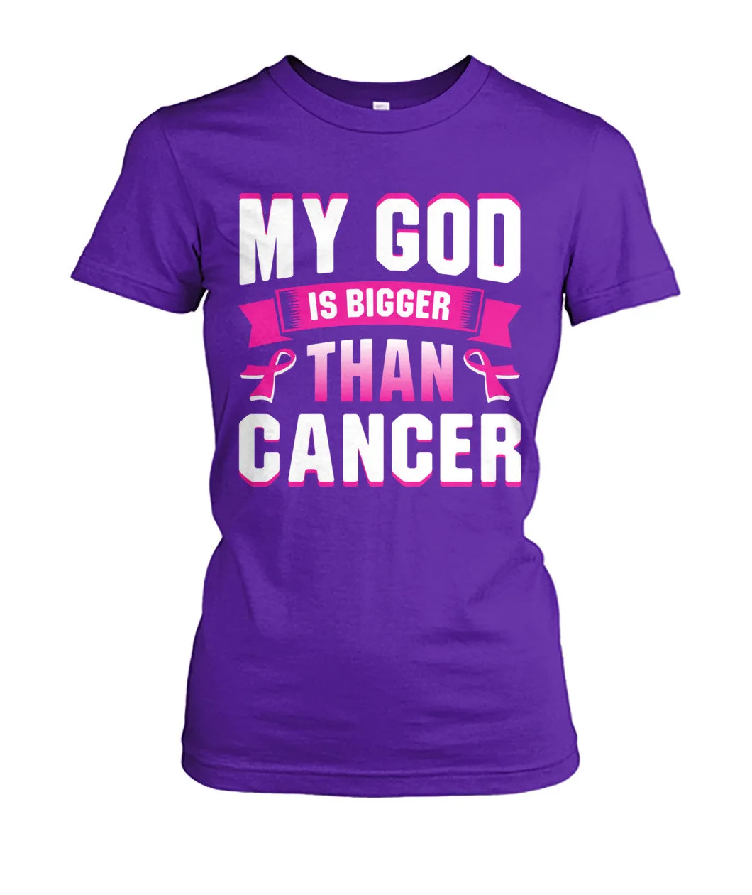 My God is Bigger than Cancer Shirts and Long Sleeves