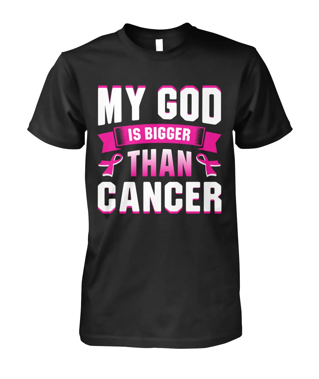My God is Bigger than Cancer Shirts and Long Sleeves
