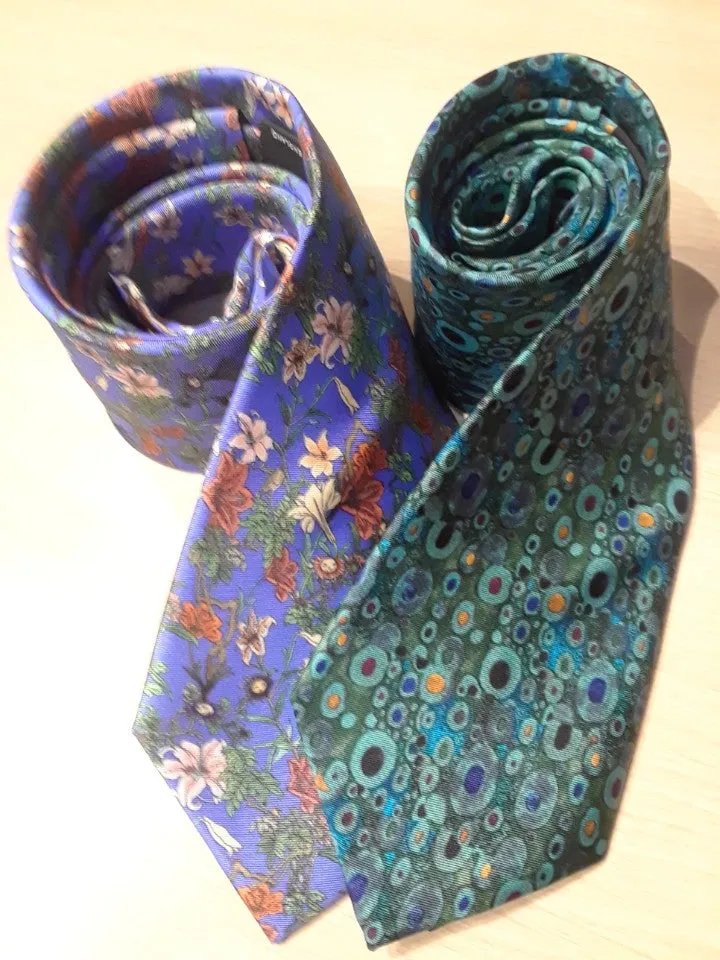 N O Knots Exclusive, the Finest Silk - Lovely Flowers & Beautiful Color, Hand Made in Europe!