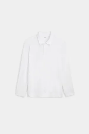 Natural Long Sleeve Tennis Polo