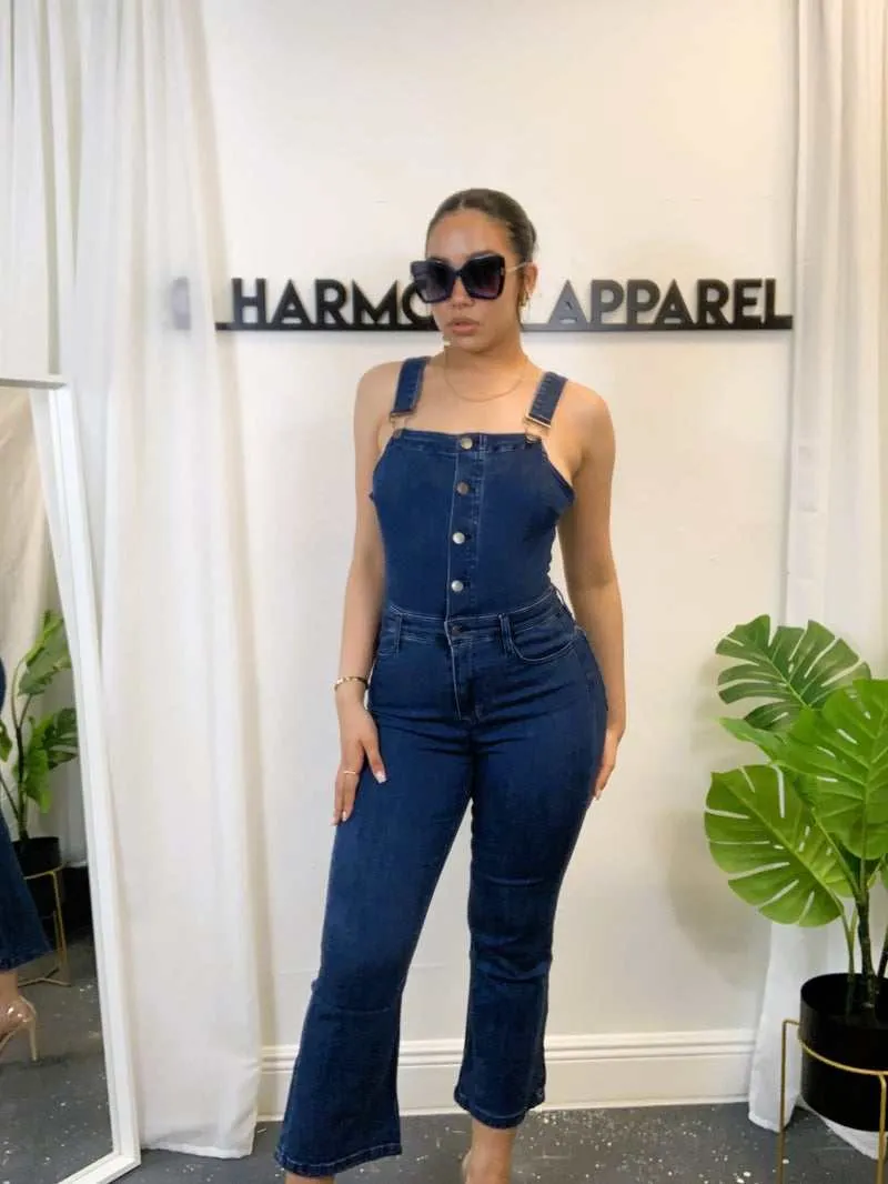 On Time Denim Jumpsuit