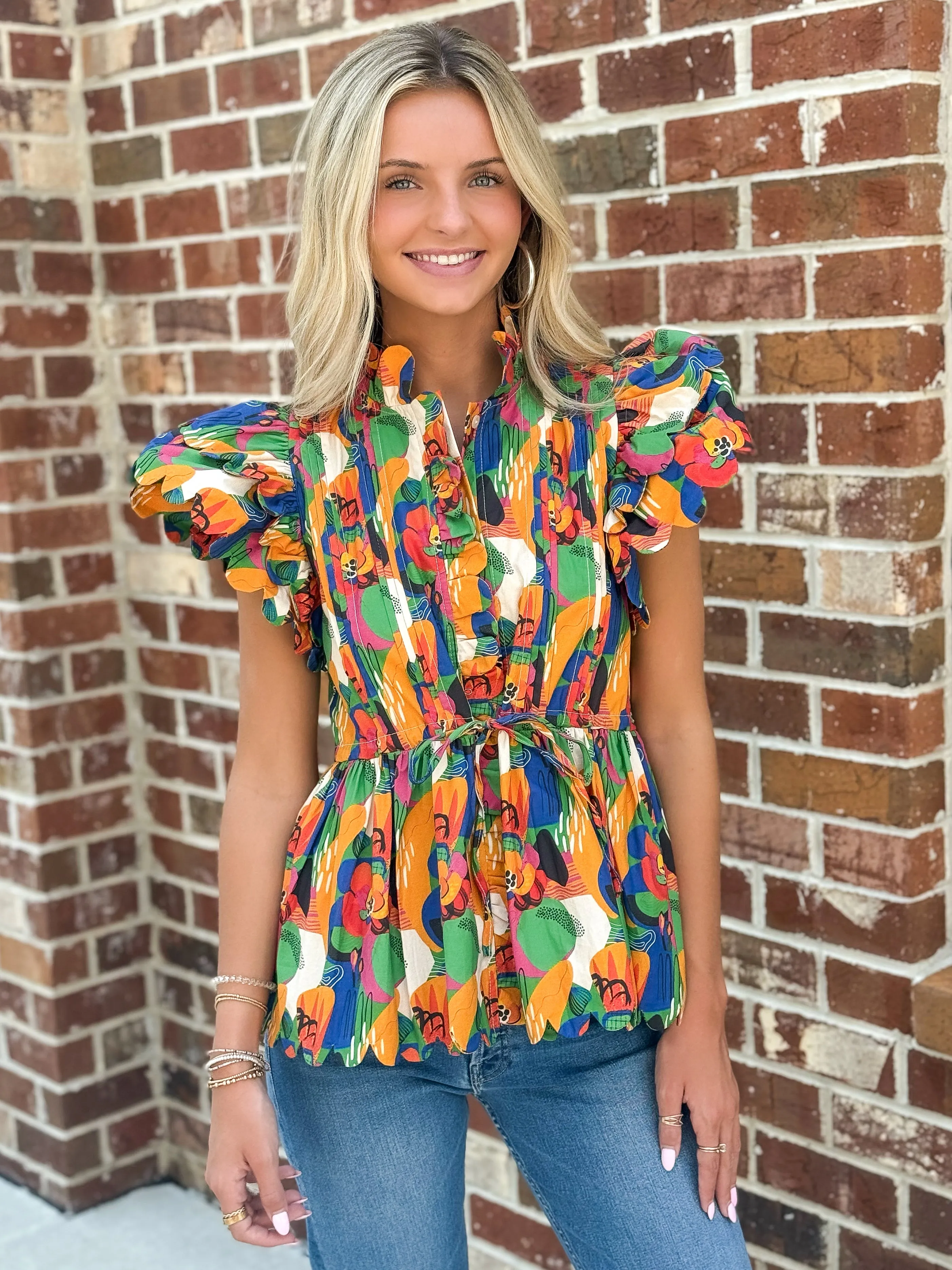 Percy Blouse (Morning Glory)