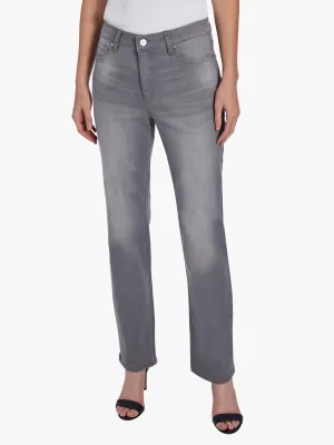 Petite Lexington Straight Leg Jeans, Slater Wash