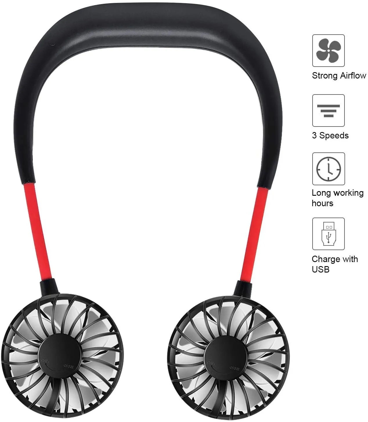 Portable Hanging Neck Sports Fan