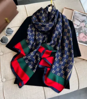 Printed Square Satin Scarf