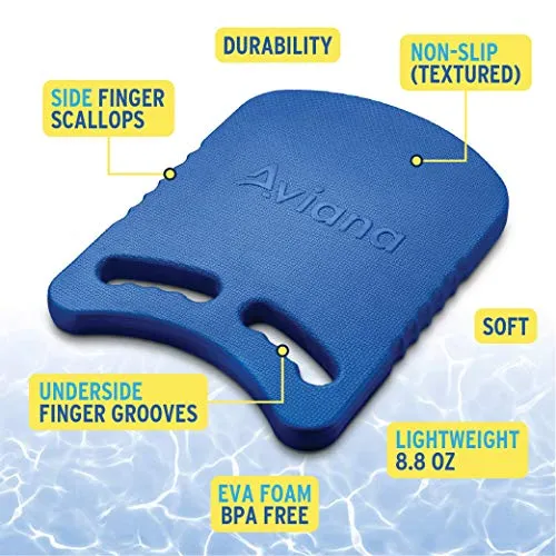 Pro Aviana Junior Kickboard Buoy for Youth Children & Toddlers Swimming Aid & Exercise Board for Kids in The Pool & Open Waters | EVA Material & BPA Free (Blue)