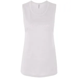 "Lake Norman- PINK" Ladies' Flowy Muscle Tank