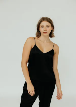 Raquel Allegra Mona Cami in Black