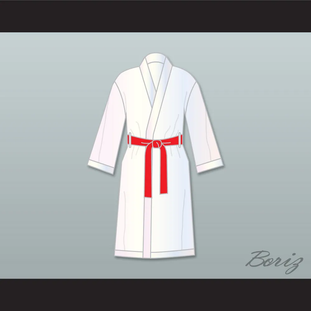 Rocky Balboa White Satin Full Boxing Robe