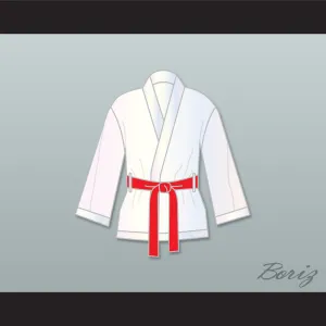 Rocky Balboa White Satin Half Boxing Robe