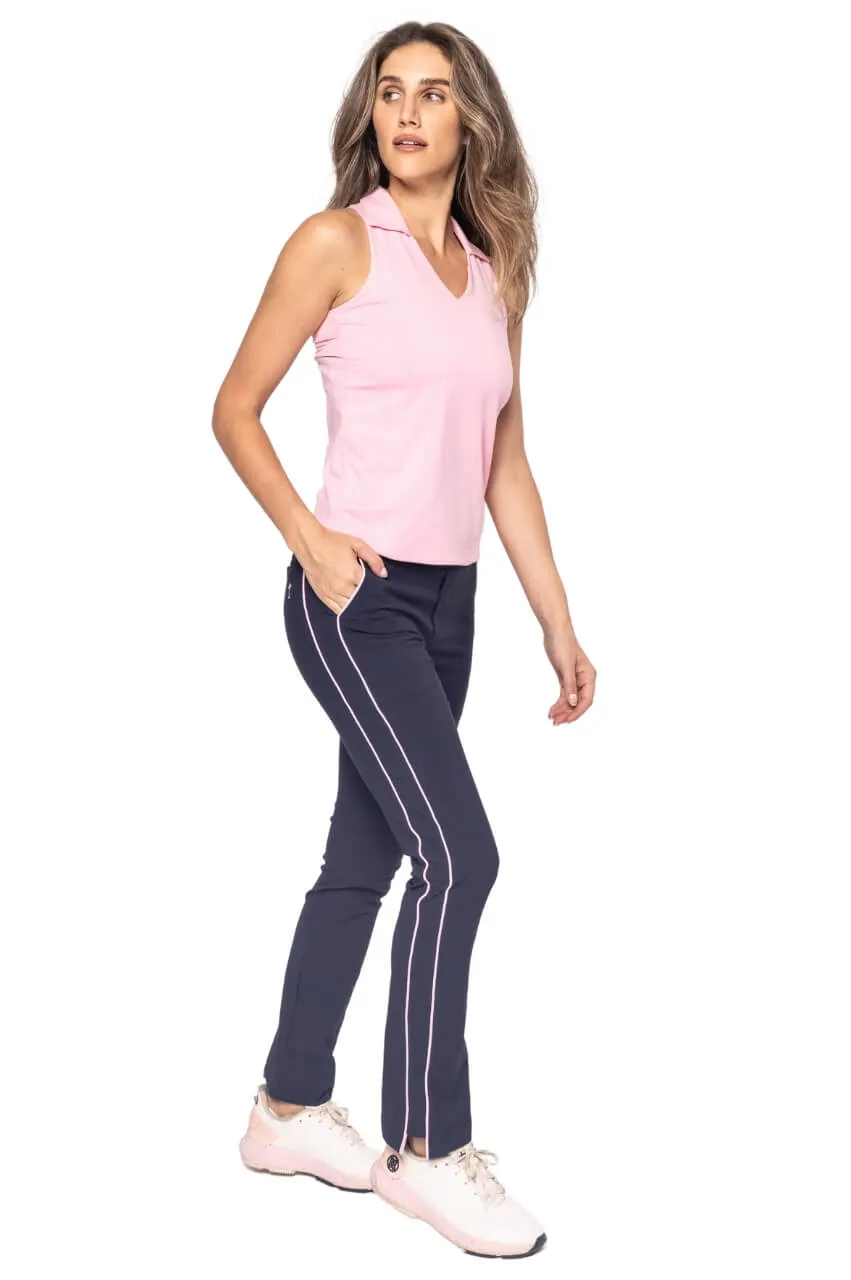 Rose Pink Sleeveless Lisa Sport Polo