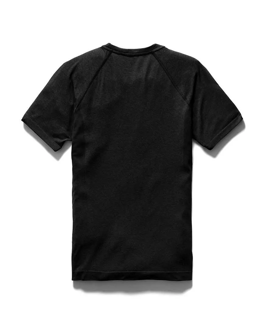 Running Shirt Engineered Knit Heather Black