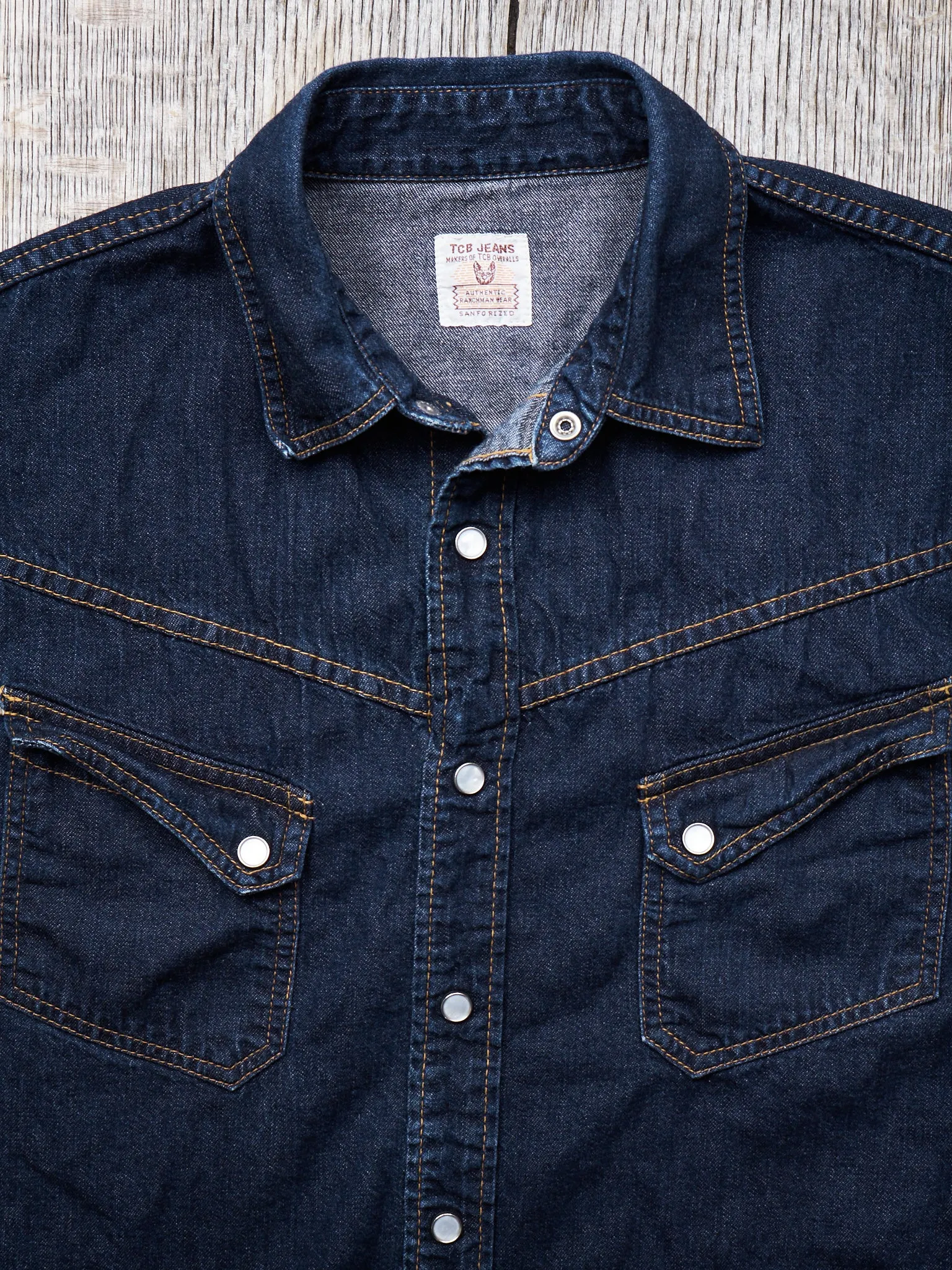Second hand TCB Jeans Ranchman Denim Shirt Size 40
