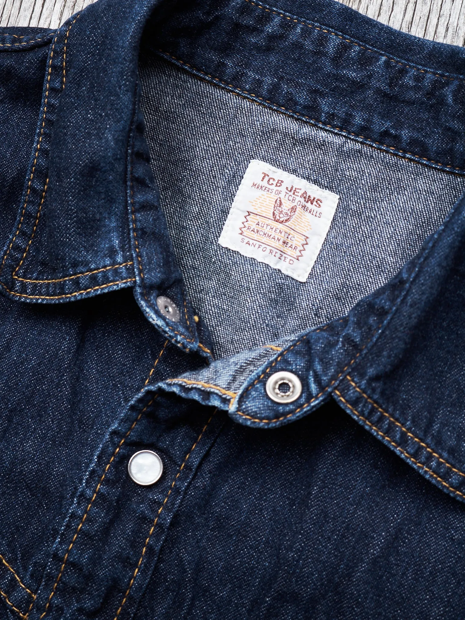 Second hand TCB Jeans Ranchman Denim Shirt Size 40