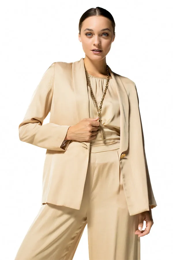 SHINY LOOSE DRESSY BLAZER