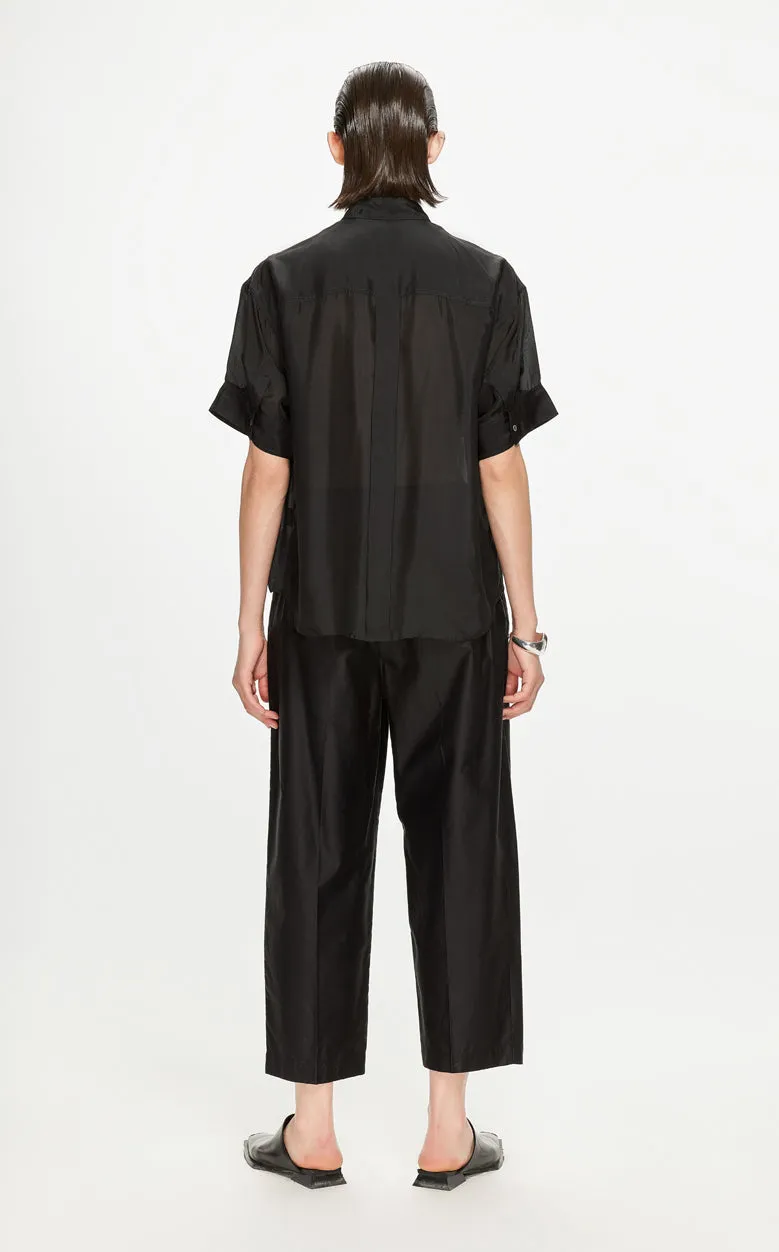 Shirt / JNBY Solid Loose Fit  Silk Shirt(100% mulberry silk)