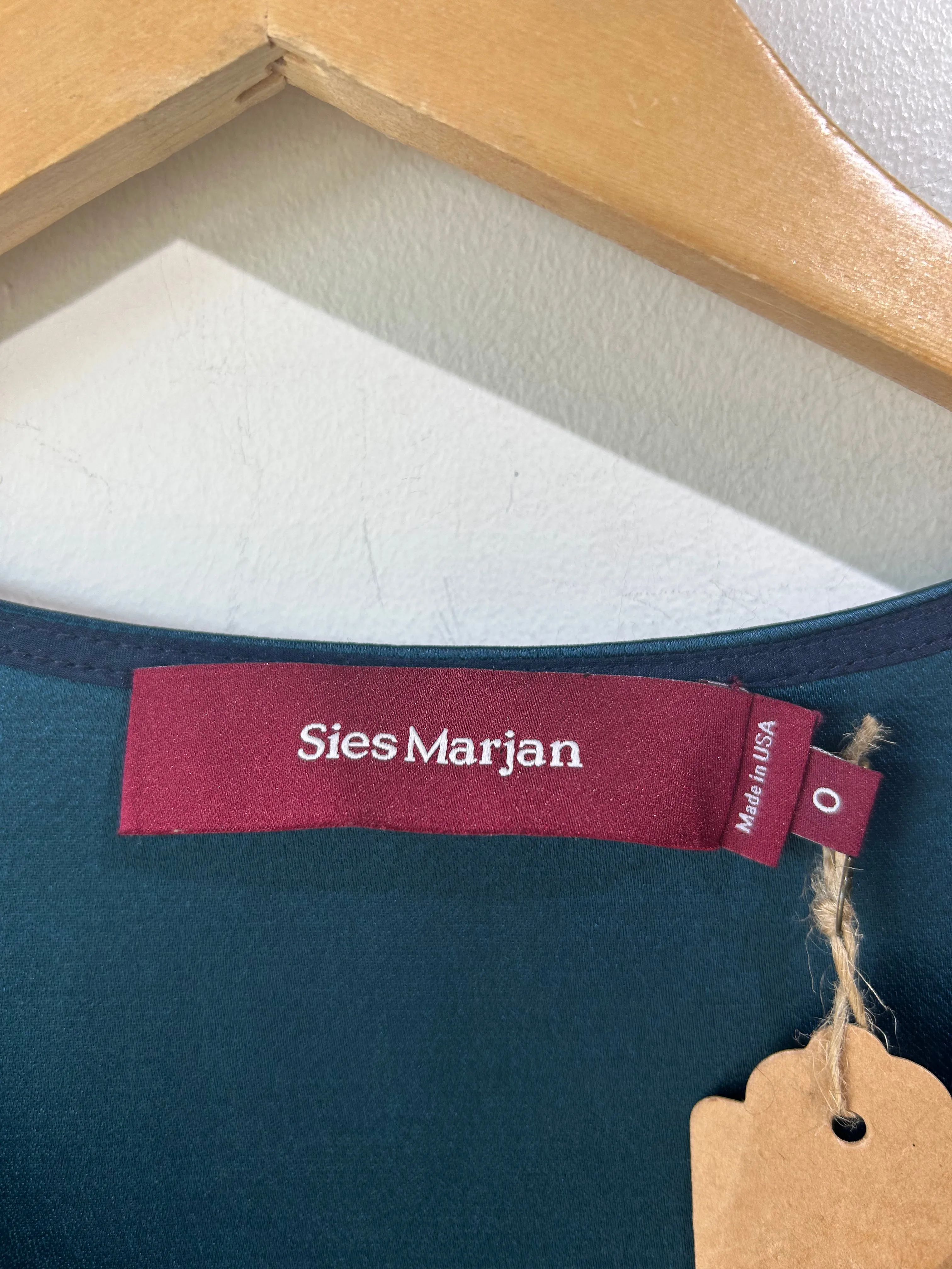 Sies Marjan Teal Silk Top