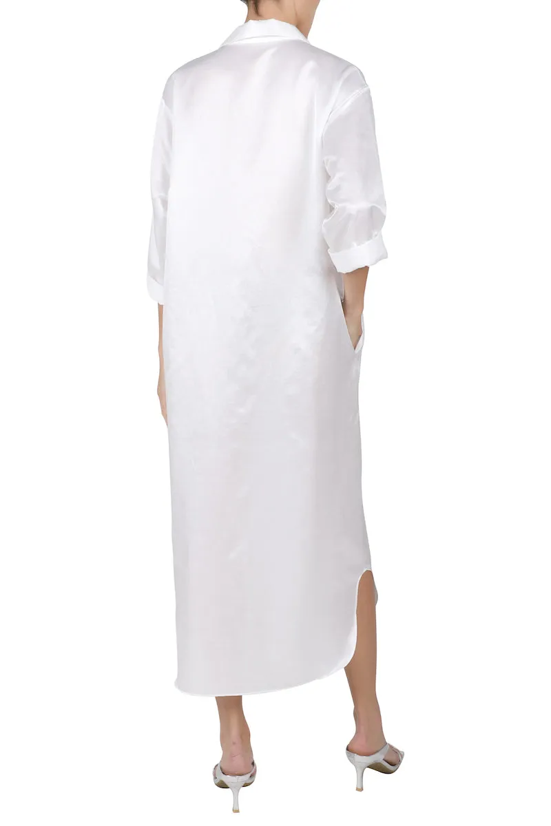 Silk Cotton Polo Dress